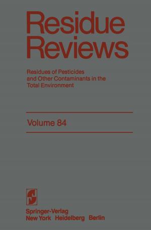 Cover of the book Residue Reviews by M. G. Rosen, W. E. Jacott, E. P. Donatelle, J. L. Buckingham