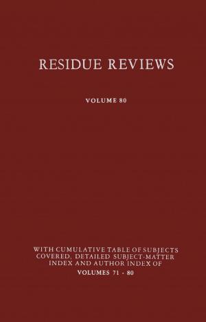 Cover of the book Residue Reviews by Jay D. Humphrey, Sherry L. O’Rourke
