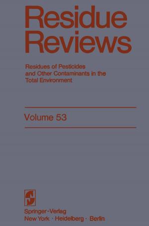 Cover of the book Residue Reviews by Peter F. Biehl, Christopher Prescott