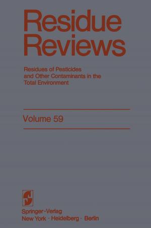 Cover of the book Residue Reviews by Tiantian Zheng, Susan Dewey