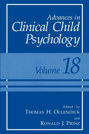 Cover of the book Advances in Clinical Child Psychology by David E. Hartman