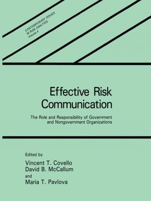 Cover of the book Effective Risk Communication by Ralph A. Reisfeld, Soldano Ferrone
