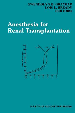 Cover of the book Anesthesia for Renal Transplantation by David F. Barone, James E. Maddux, C. R. Snyder