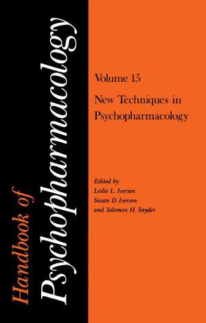 Cover of the book Handbook of Psychopharmacology by Charles J. Golden, Mary Ann Strider