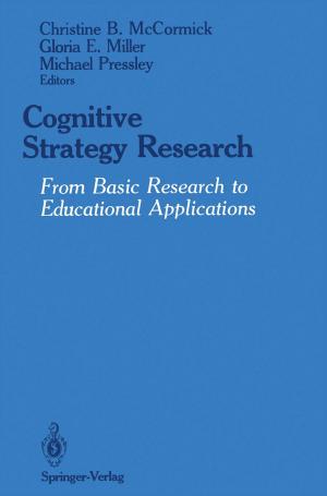 Cover of the book Cognitive Strategy Research by Haim Dahan, Shahar Cohen, Lior Rokach, Oded Maimon