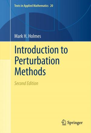 Book cover of Introduction to Perturbation Methods