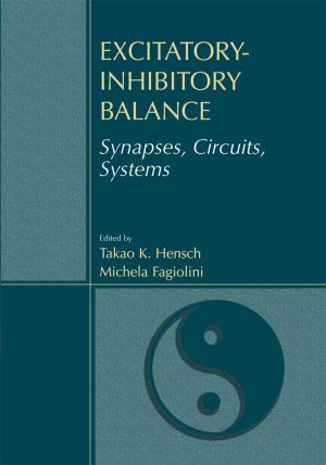 Cover of the book Excitatory-Inhibitory Balance by Undurti N. Das