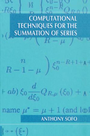 Cover of the book Computational Techniques for the Summation of Series by Niels Haering, Niels da Vitoria Lobo