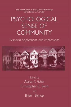 Cover of the book Psychological Sense of Community by Yu. M. Sheinmann
