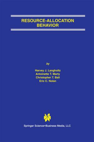 Cover of the book Resource-Allocation Behavior by Susan M. De Vos