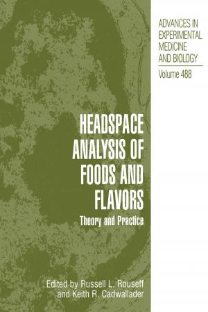 Cover of the book Headspace Analysis of Foods and Flavors by Pratima Bajpai
