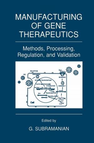 Cover of the book Manufacturing of Gene Therapeutics by John F. Keaney Jr.