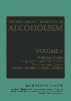 Cover of the book Recent Developments in Alcoholism by Lawrie Lloyd