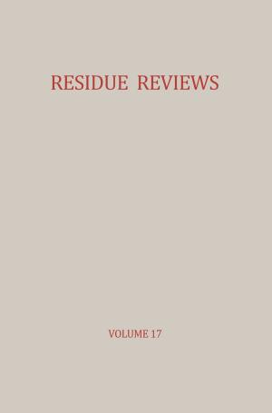 Book cover of Residue Reviews / Rückstands-Berichte