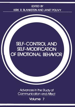 Cover of the book Self-Control and Self-Modification of Emotional Behavior by 