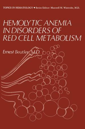 Cover of the book Hemolytic Anemia in Disorders of Red Cell Metabolism by Keith Tones, Yvonne Keeley Robinson, Sylvia Tilford