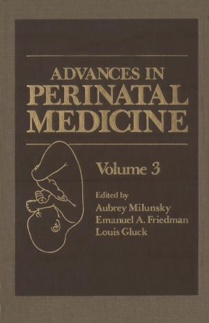 Cover of the book Advances in Perinatal Medicine by David Weisburd, Chester Britt