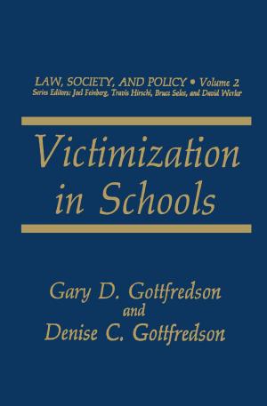 Cover of the book Victimization in Schools by Niels Haering, Niels da Vitoria Lobo