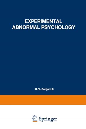 Cover of the book Experimental Abnormal Psychology by 