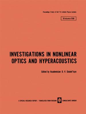 Cover of the book Investigations in Nonlinear Optics and Hyperacoustics by Julius T. Tou