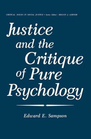 Cover of the book Justice and the Critique of Pure Psychology by Forrest B. Tyler