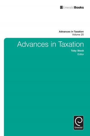 Cover of the book Advances in Taxation by 長毛太