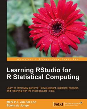 Cover of the book Learning RStudio for R Statistical Computing by Lorenzo Anardu, Roberto Baldi, Umberto Antonio Cicero, Riccardo Giomi, Giacomo Veneri