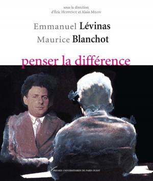Cover of Emmanuel Lévinas-Maurice Blanchot, penser la différence