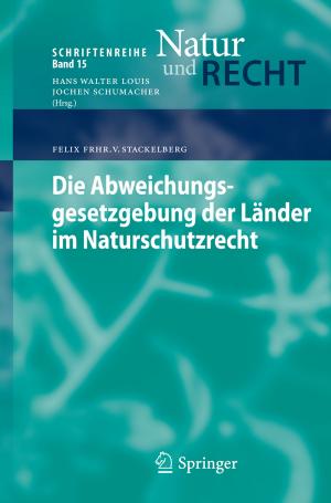 Cover of the book Die Abweichungsgesetzgebung der Länder im Naturschutzrecht by Volker Eyert