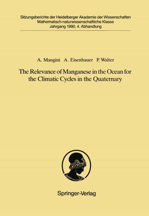 Cover of the book The Relevance of Manganese in the Ocean for the Climatic Cycles in the Quaternary by Rolf G. Poluha