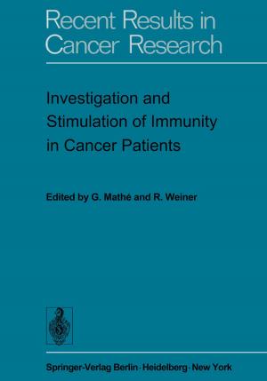 Cover of the book Investigation and Stimulation of Immunity in Cancer Patients by Chenchen Song, Zhigang Shuai, Linjun Wang