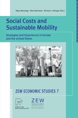 Cover of the book Social Costs and Sustainable Mobility by Mohamed El Hedi Arouri, Fredj Jawadi, Duc Khuong Nguyen