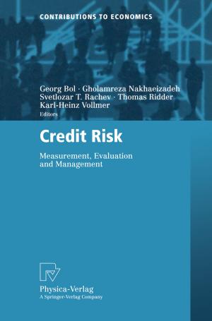 Cover of the book Credit Risk by Tatjana Samsonowa