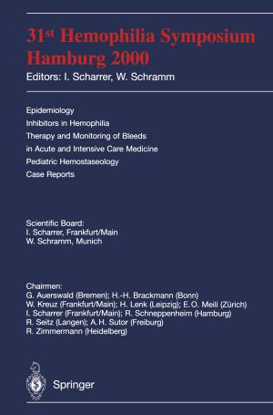 Cover of the book 31st Hemophilia Symposium by Bernd Sonne, Reinhard Weiß