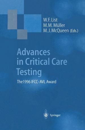 Cover of the book Advances in Critical Care Testing by Egbert Jahn