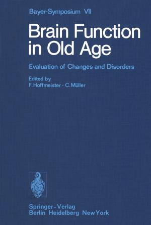 Cover of the book Brain Function in Old Age by Jean M. Rüeger
