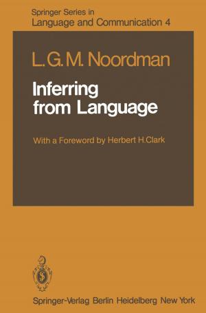 Cover of the book Inferring from Language by M. Bibbo, C. Bron, W.-W. Höpker, J.P. Kraehenbuhl, B. Ohlendorf, L. Olding, S. Panem, B. Sandstedt, H. Soma, B. Sordat