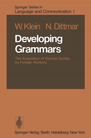 Cover of the book Developing Grammars by W. Smykatz-Kloss