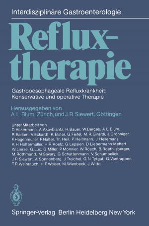 Cover of the book Refluxtherapie by Hans Paetz gen. Schieck