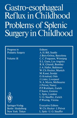 Cover of the book Gastro-esophageal Reflux in Childhood Problems of Splenic Surgery in Childhood by Victor Zheng, Po-san Wan
