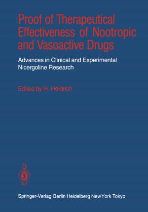 Cover of the book Proof of Therapeutical Effectiveness of Nootropic and Vasoactive Drugs by Ludwig C. Weber
