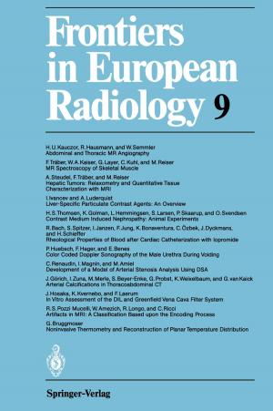 Cover of the book Frontiers in European Radiology by Martin Clara