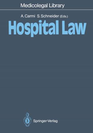 Cover of the book Hospital Law by 