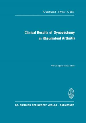 Cover of the book Clinical Results of Synovectomy in Rheumatoid Arthritis by Volker Lange