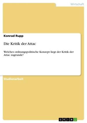 Cover of the book Die Kritik der Attac by Katja Küchemann