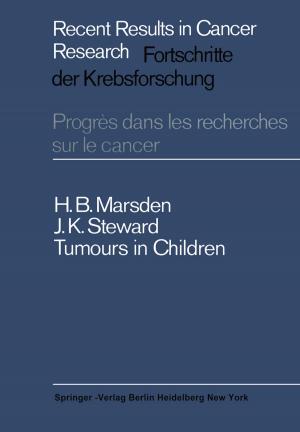 Cover of the book Tumours in Children by Josef Flammer, Maneli Mozaffarieh, Hans Bebie