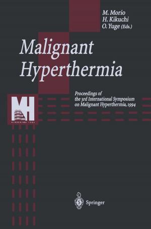 Cover of the book Malignant Hyperthermia by Masao Tanaka, Shigeo Wada, Masanori Nakamura