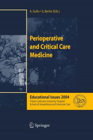 Cover of the book Perioperative and Critical Care Medicine by Daniela Venanzi