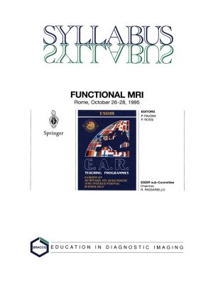 Cover of the book Functional MRI by Sandro Salsa, Federico Vegni, Anna Zaretti, Paolo Zunino