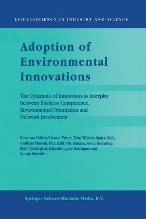 Book cover of Adoption of Environmental Innovations